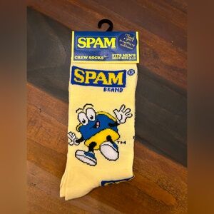 SPAM CREW SOCKS / FITS MEN'S SHOE SIZE 6-12